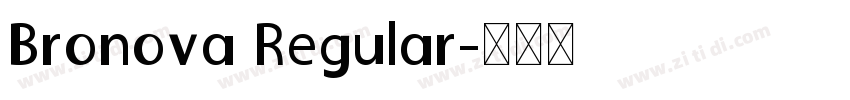 Bronova Regular字体转换